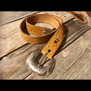 ARIAT ostrich belt /30